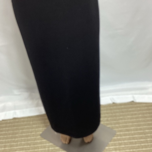 Abercrombie & Fitch MT Black Maxi Dress side slit and two different straps - Picture 3 of 10
